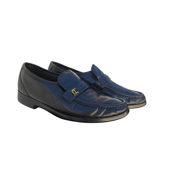 Florsheim Mens Black Leather Loafers Dress Shoes Size 9.5 EEE Moc Toe main image 6